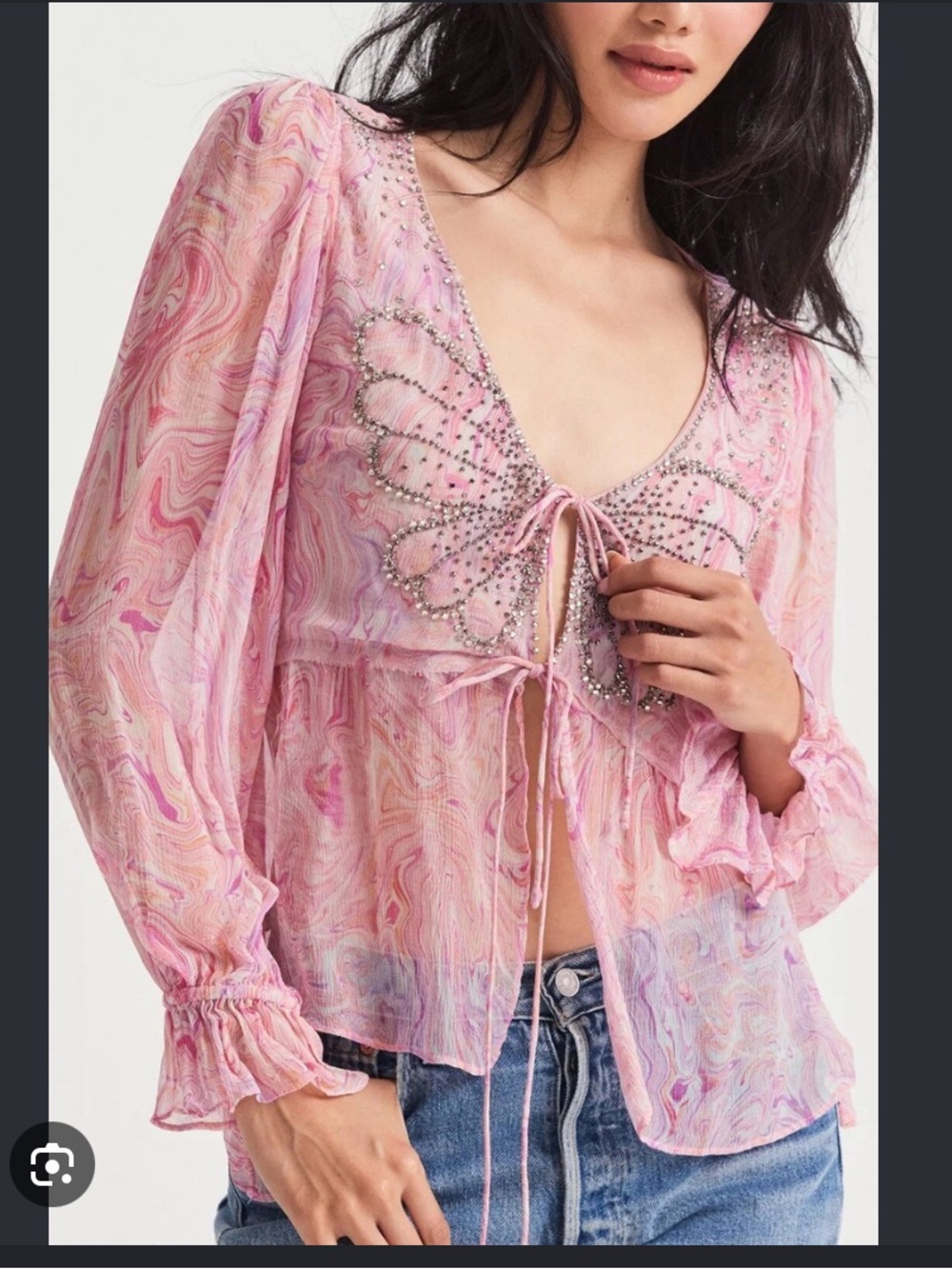 Loveshackfancy Dante Blouse L Top